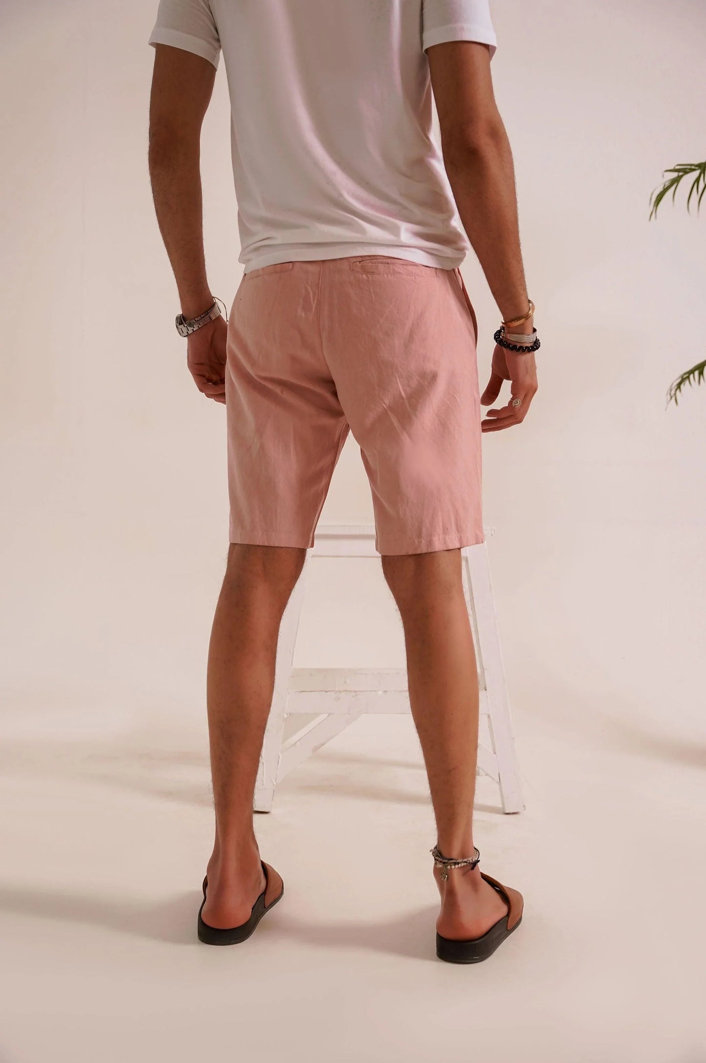DRAWSTRING LINEN SHORTS - 7" SHORTS