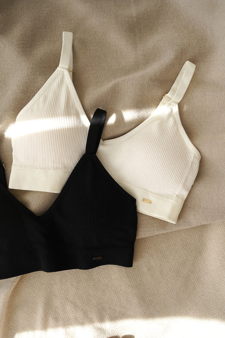 CREAM LIGHTLY PADDED BRALETTE