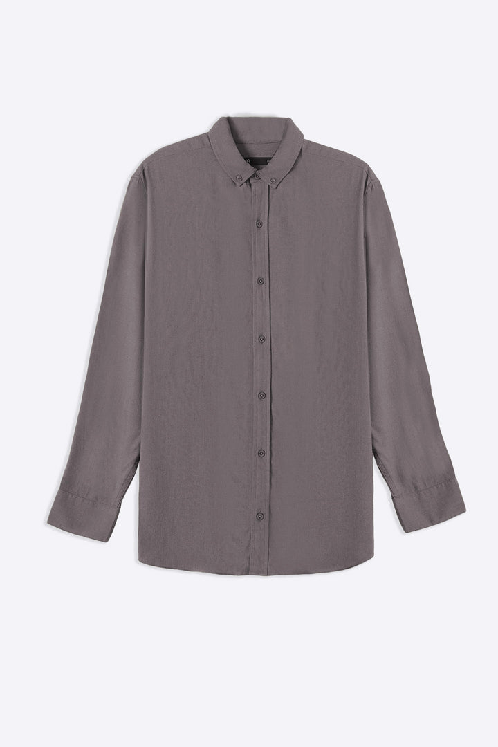 LINEN SLUB COLLAR SHIRT