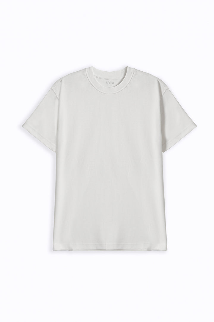 OFF WHITE INTERLOCK TEE