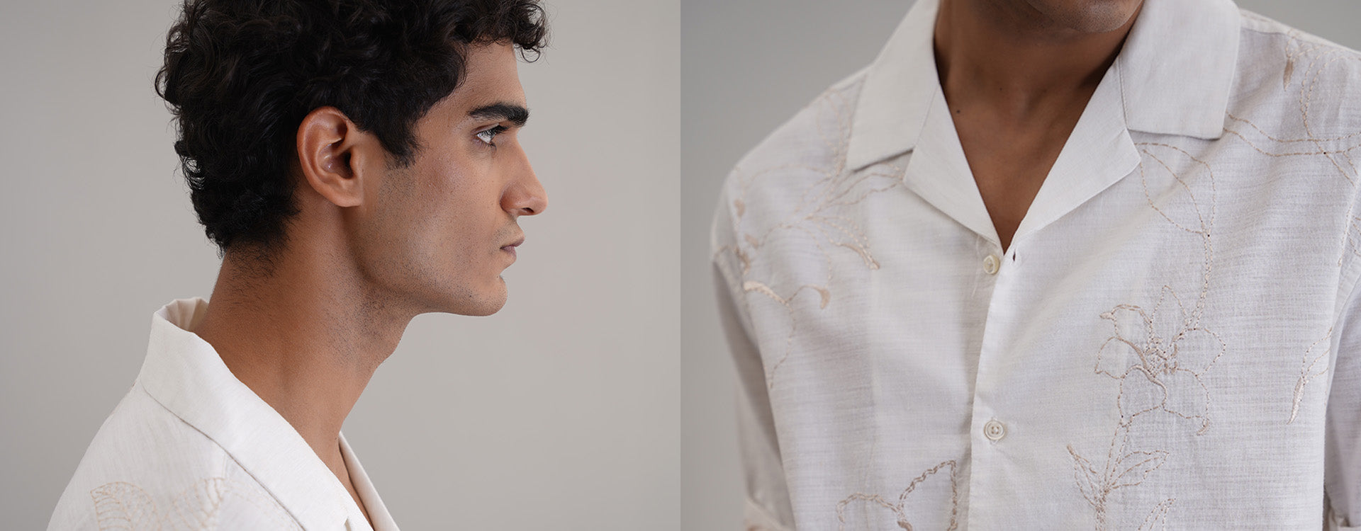 LINEN VINES SAFARI SHIRT AT LAMA RETAIL