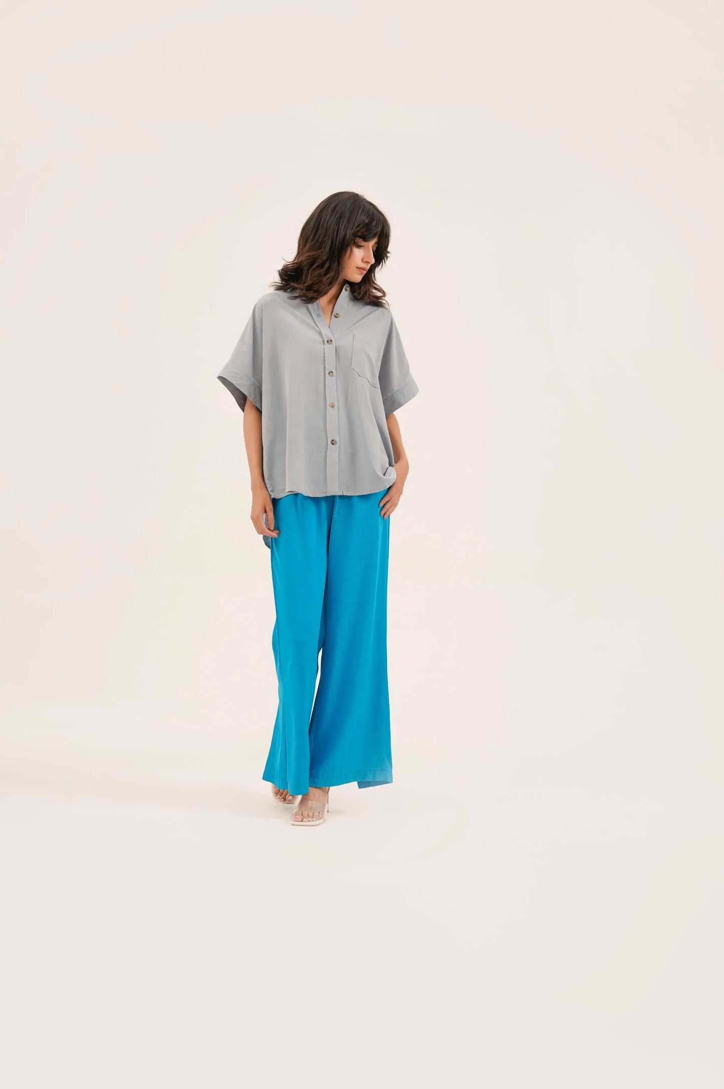 PANT WITH PEEKABOO BACK SLIT - PANTS