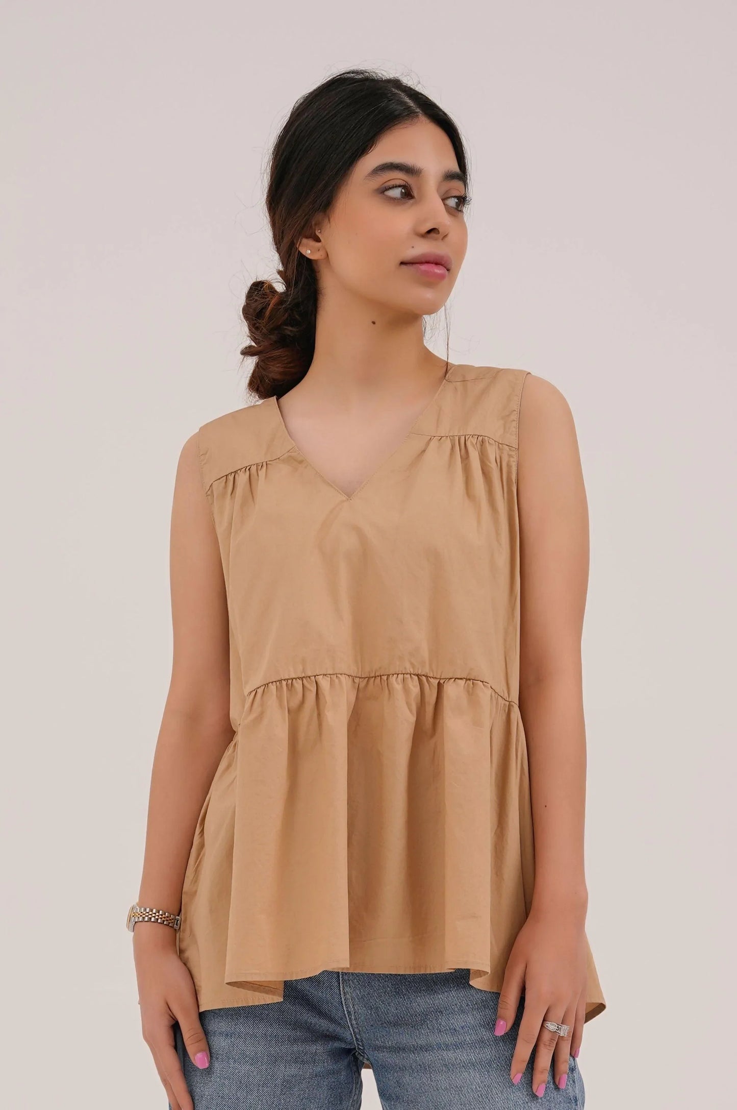 PEPLUM BLOUSE - BLOUSES