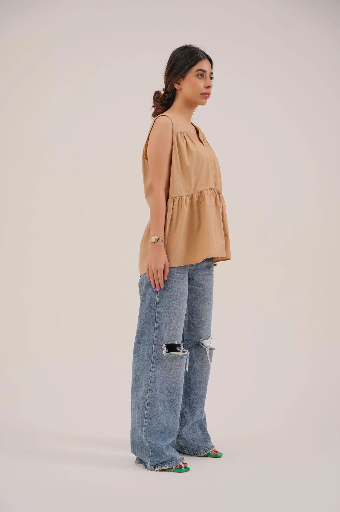 PEPLUM BLOUSE - BLOUSES