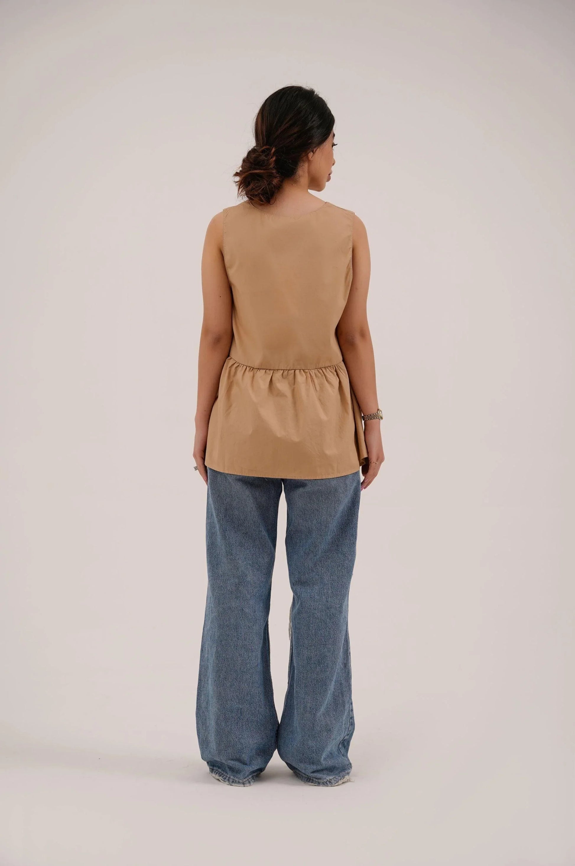PEPLUM BLOUSE - BLOUSES