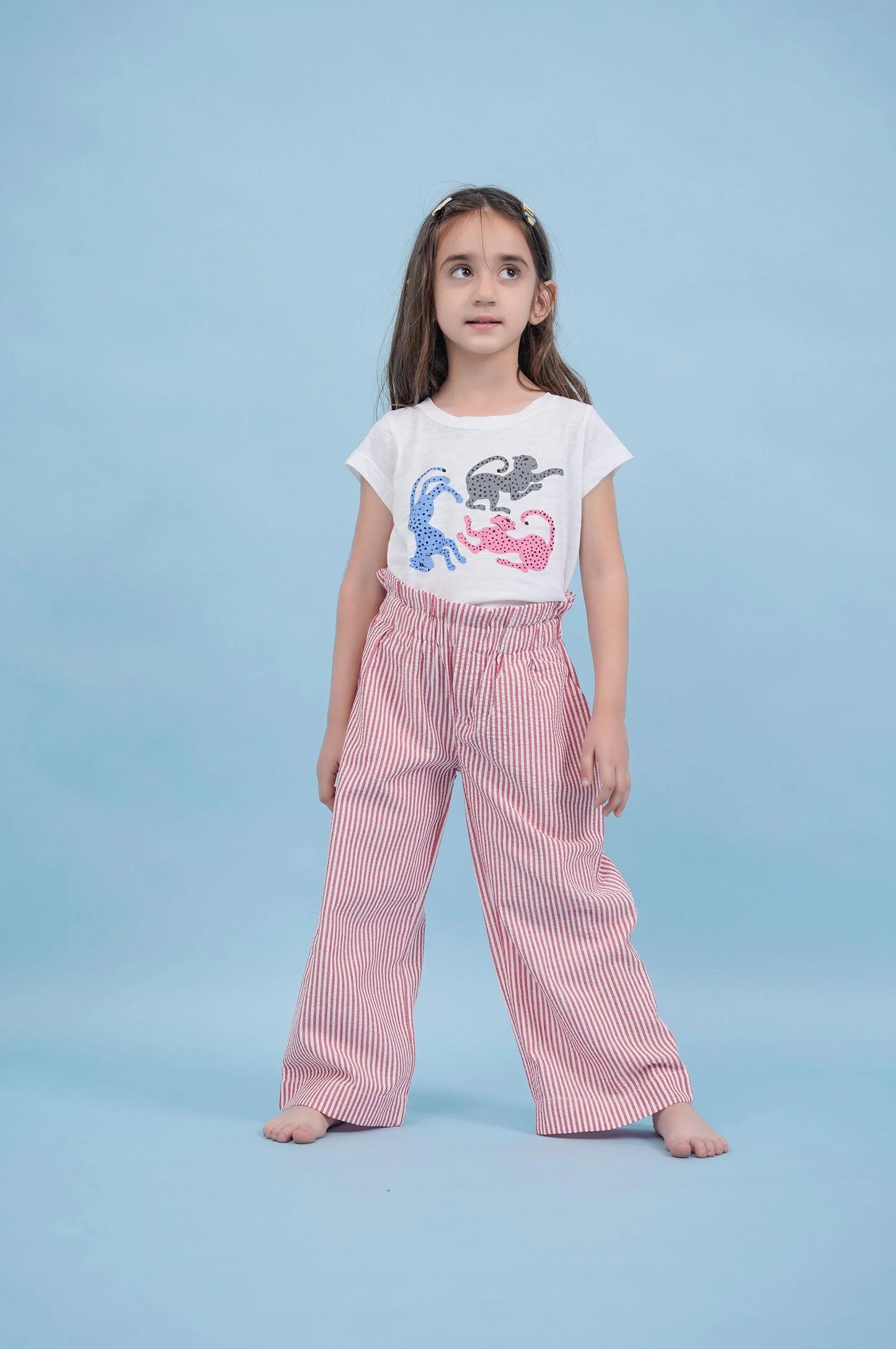 PINSTRIPE PAPER BAG PANTS - PANTS