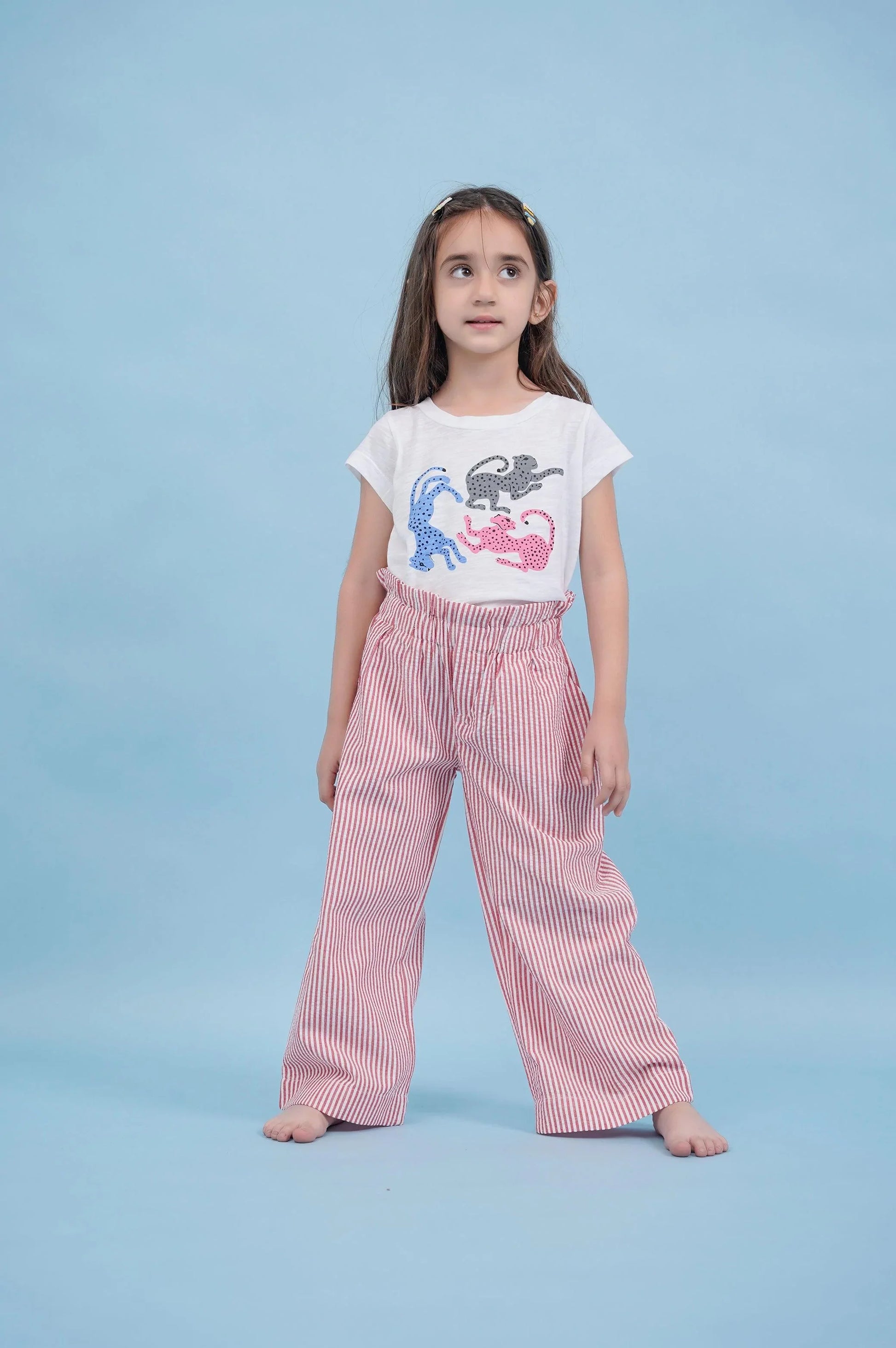 PINSTRIPE PAPER BAG PANTS - PANTS