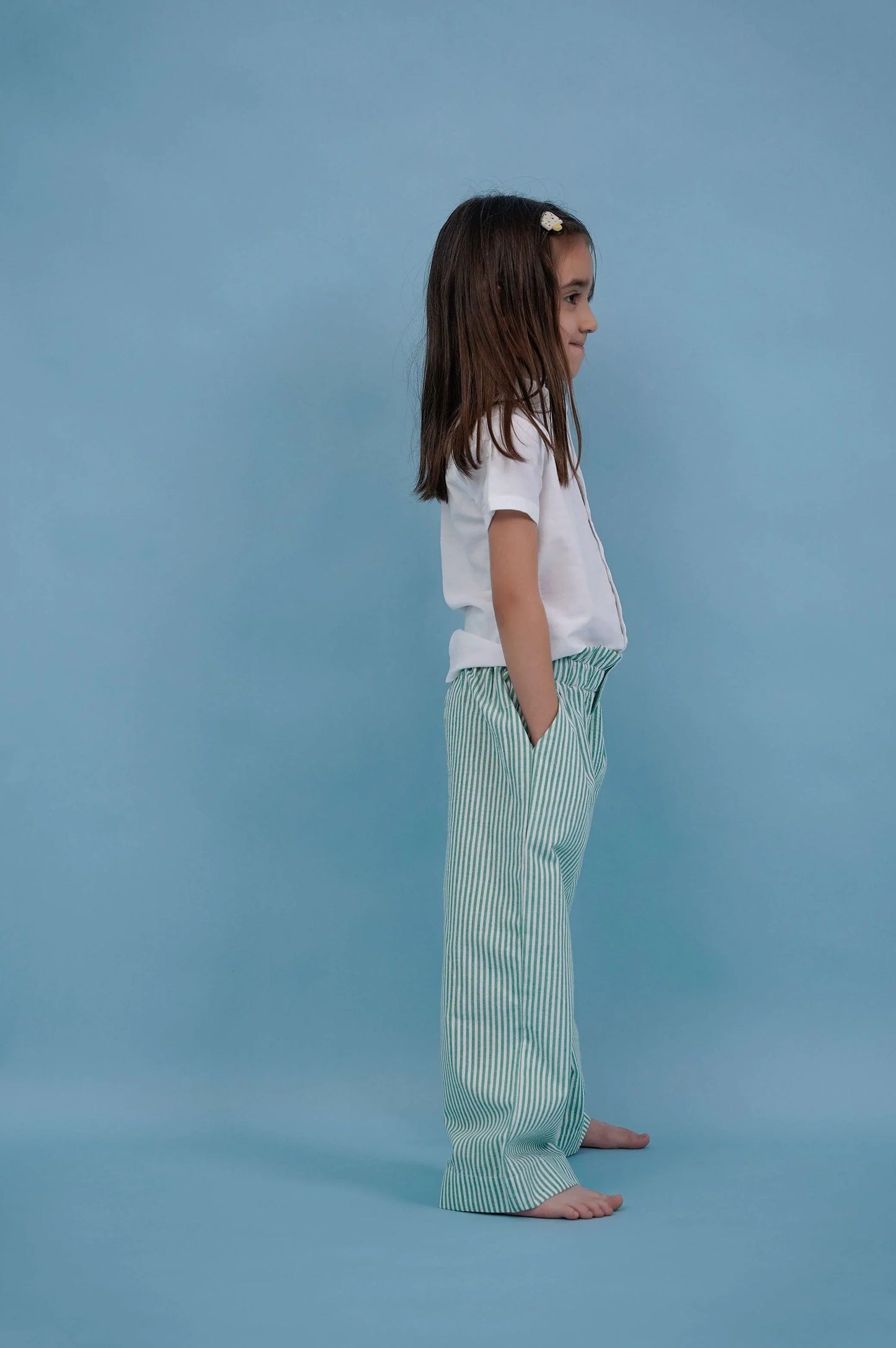 PINSTRIPE PAPER BAG PANTS - PANTS