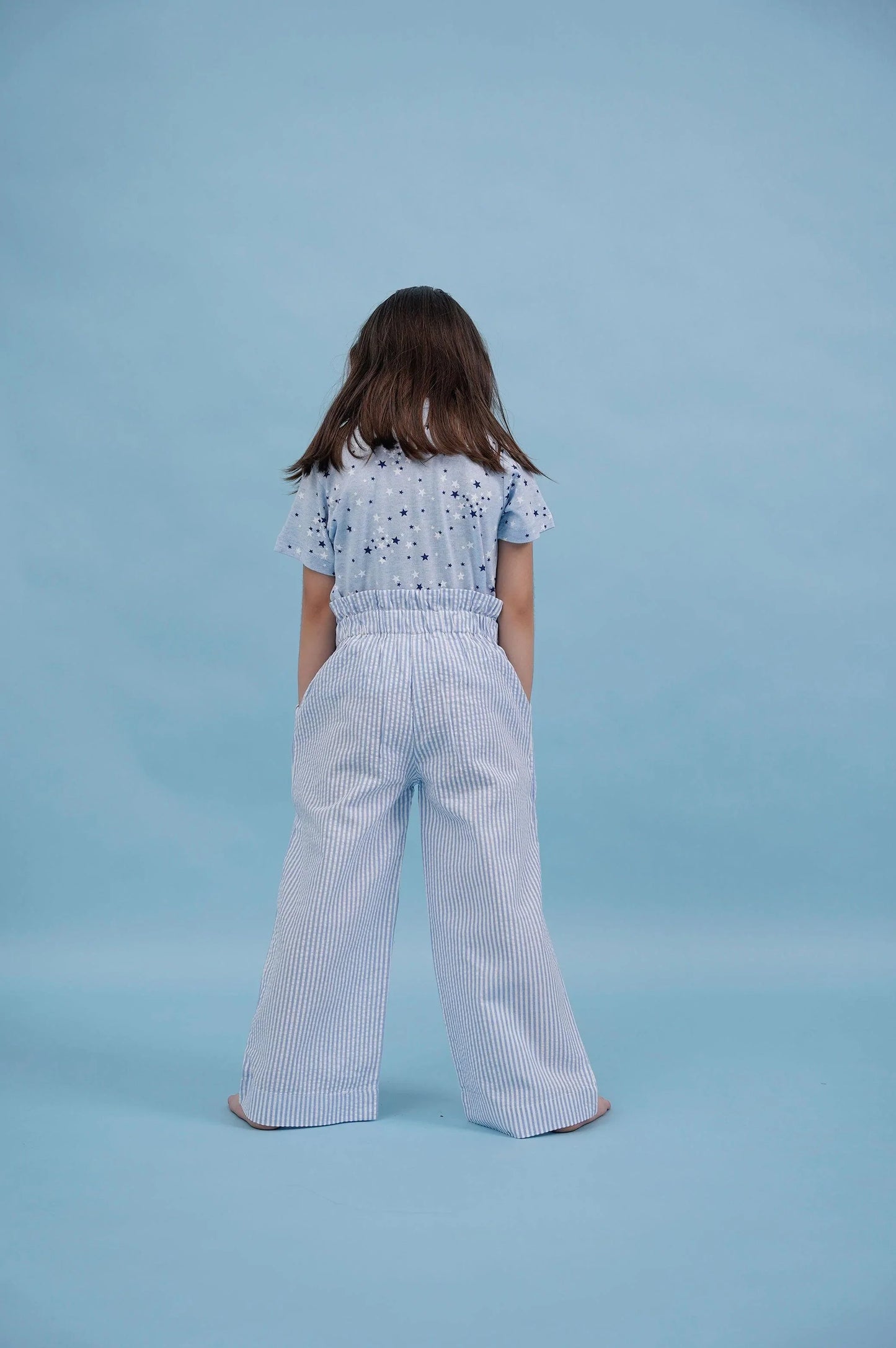 PINSTRIPE PAPER BAG PANTS - PANTS