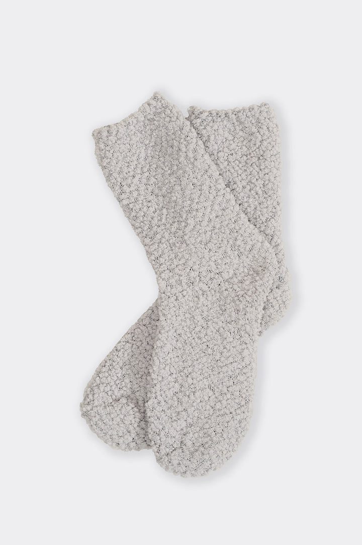 GREY PLUSH HOME SOCKS