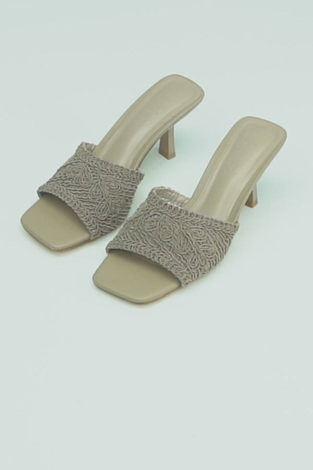 WOVEN MINI HEELS