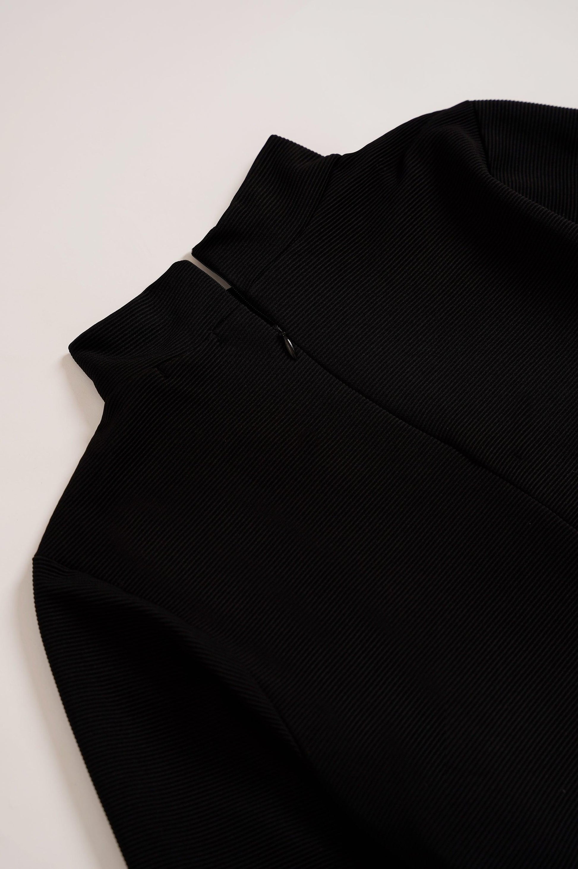 RIBBED HIGH NECK PULLOVER - WOMEN