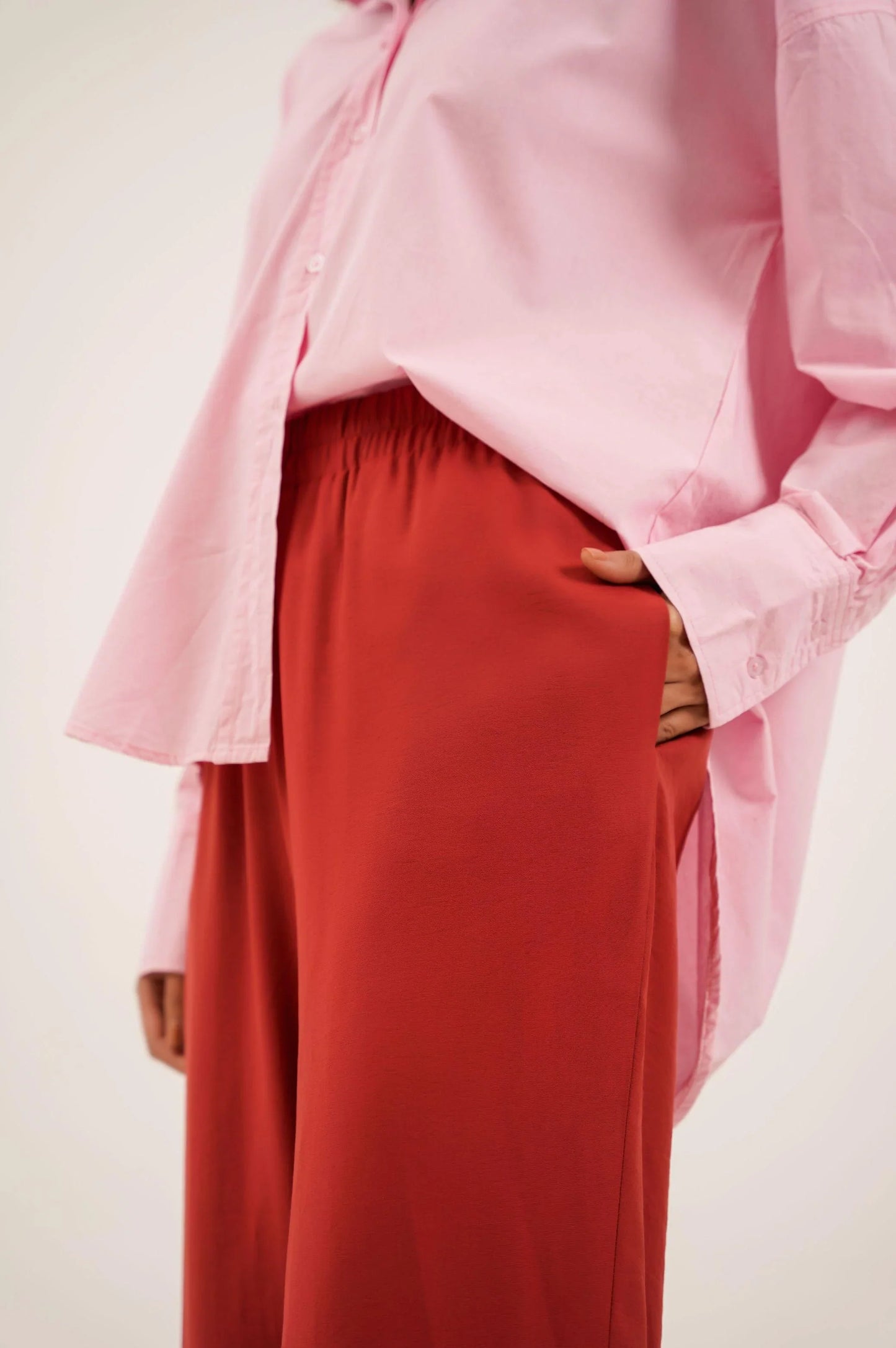 TURN-UP HEM PANT - PANTS
