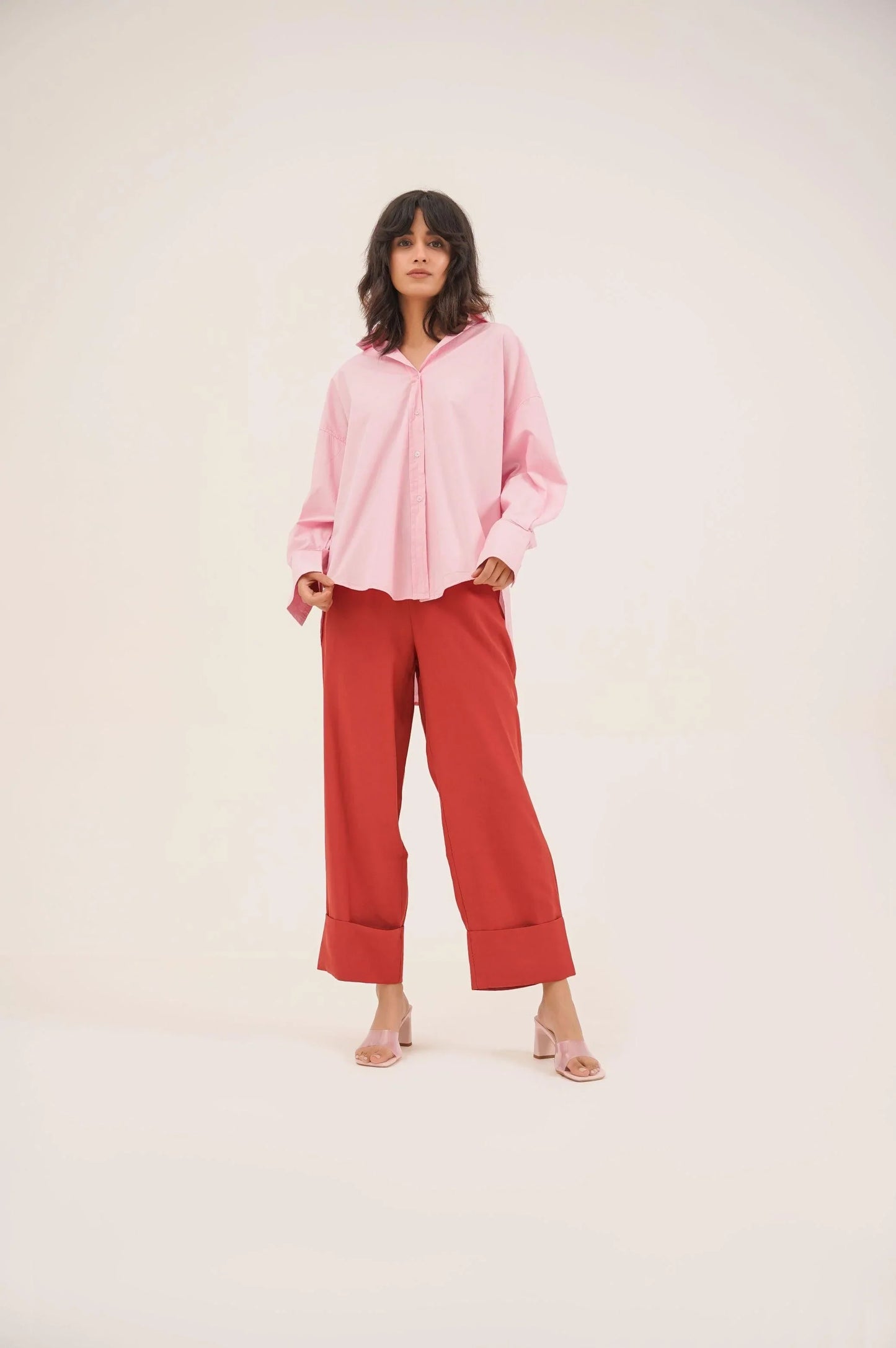 TURN-UP HEM PANT - PANTS