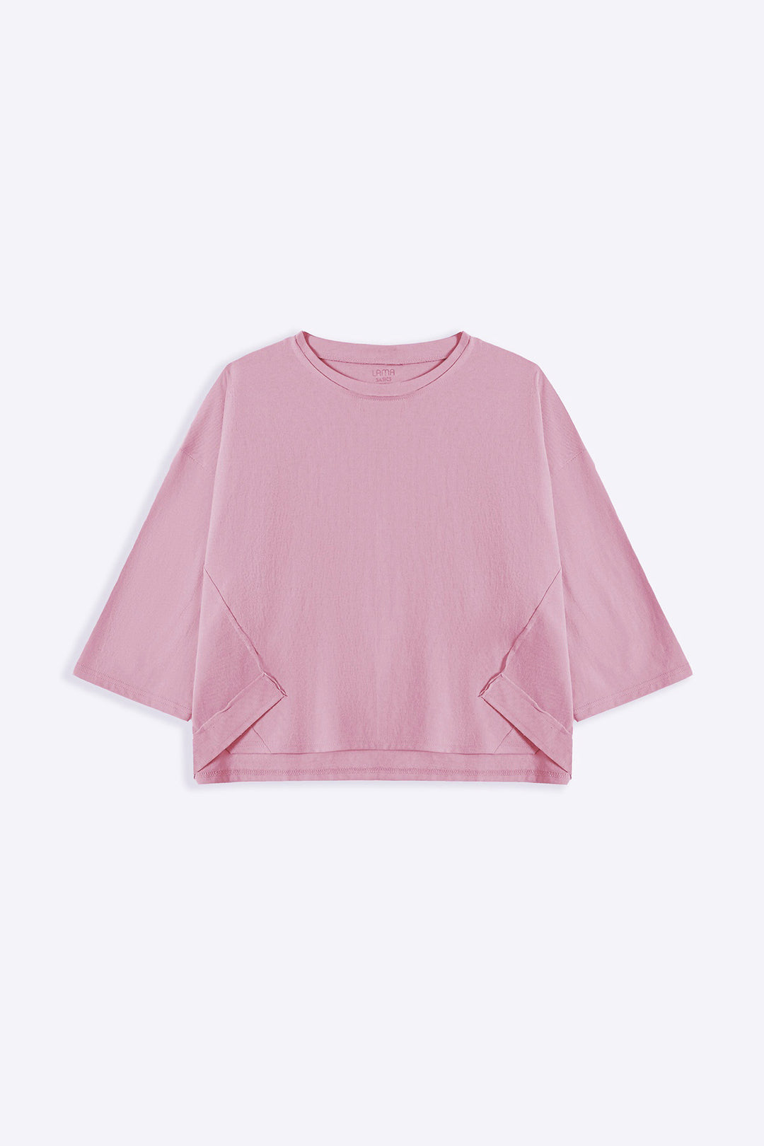 PASTEL PINK CUT-AND-SEW TEE