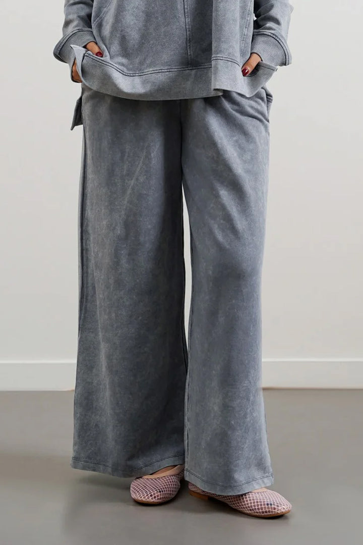 GREY WASHED TROUSERS