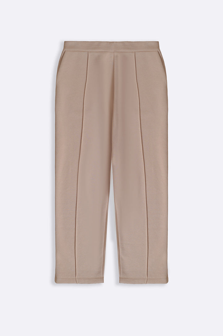 BEIGE FLEECE EASY SLACKS