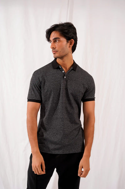 BLACK EVERYDAY POLO