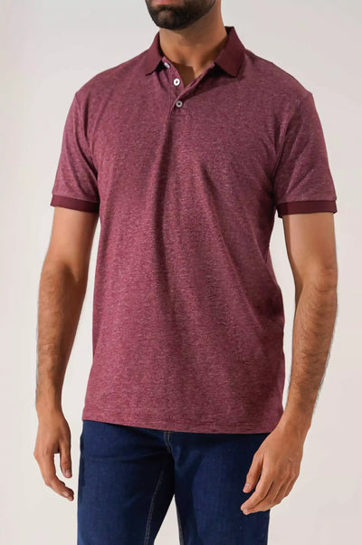 Maroon Men Polo Shirt