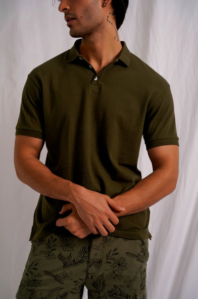 DARK OLIVE EVERYDAY POLO