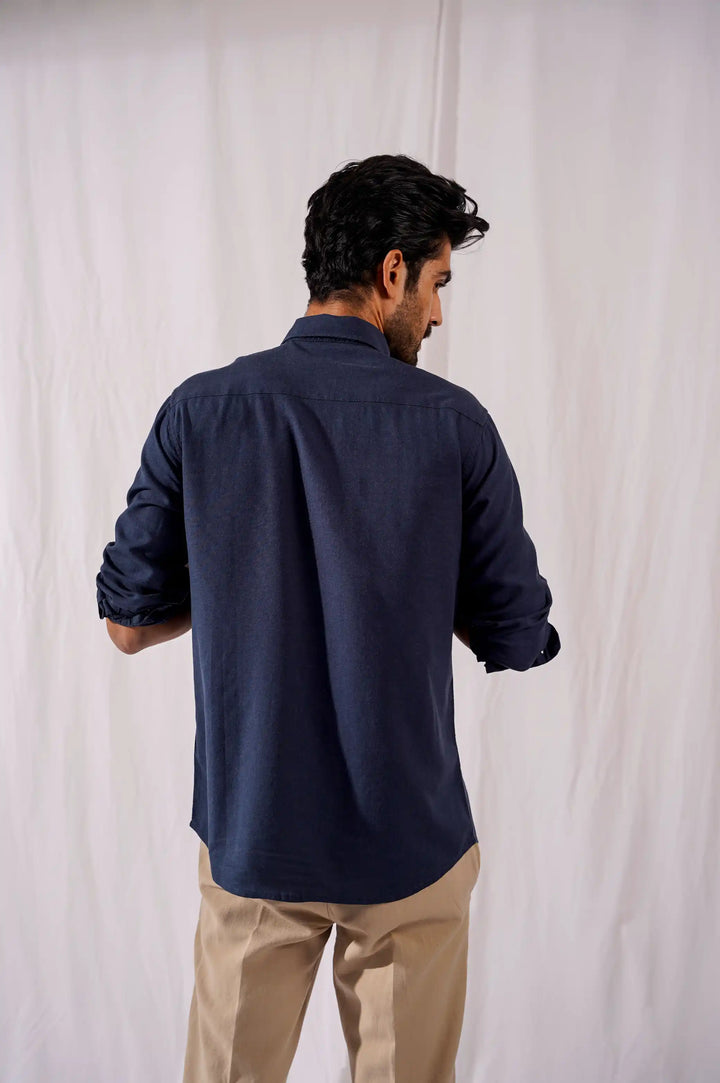 Navy Button Down Shirt