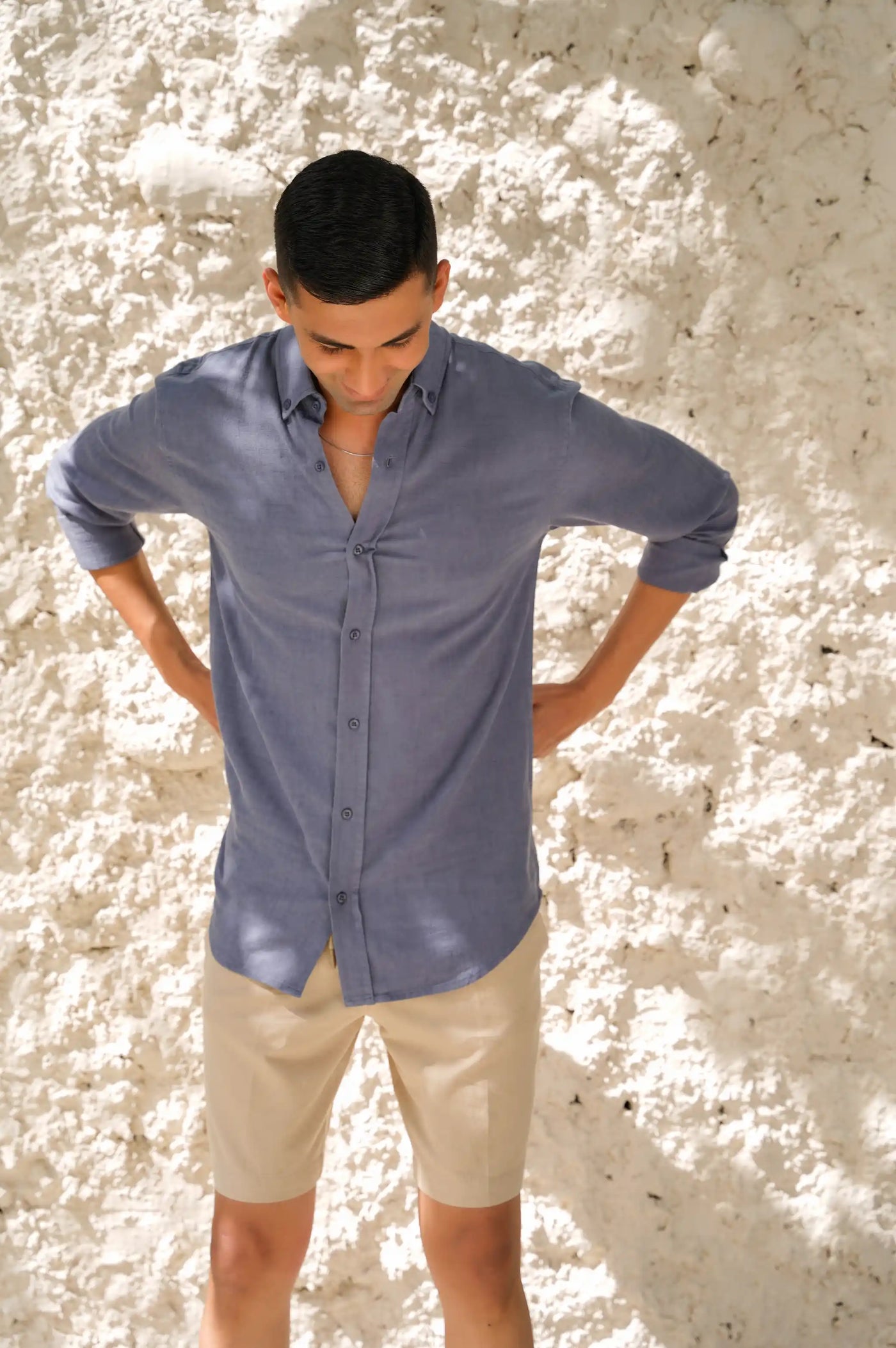 Dark Grey Button Down Shirt