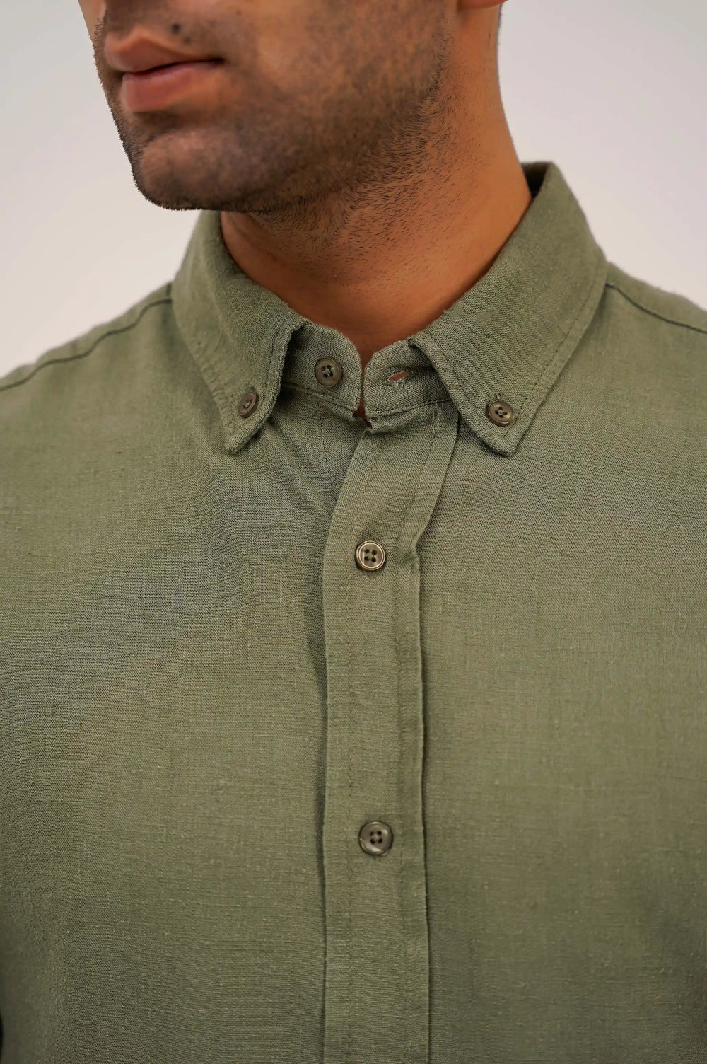 GREEN BUTTON DOWN SHIRT