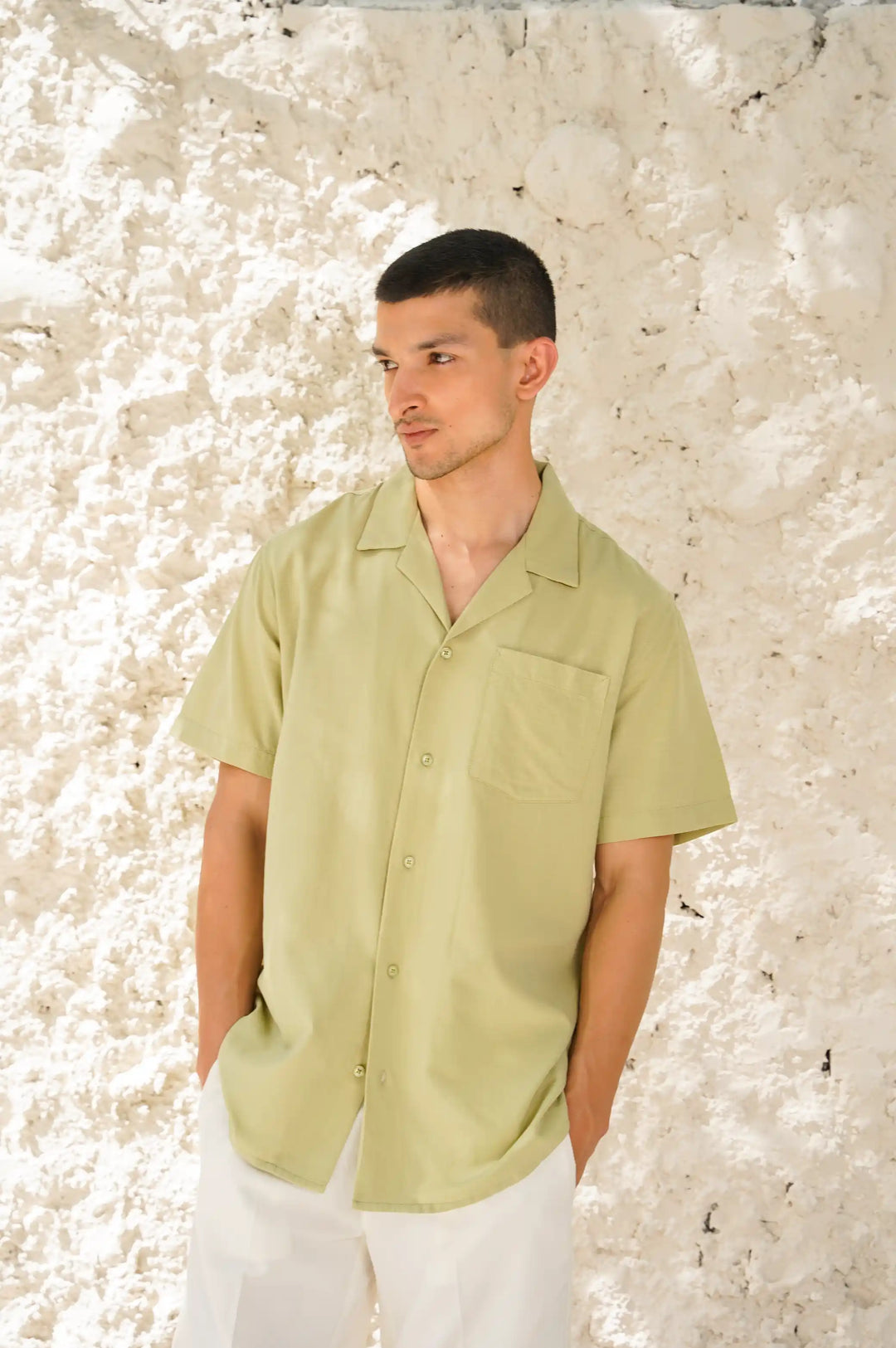 Mint Safari – Short Sleeve Shirt & Maternity Shorts – Bambula