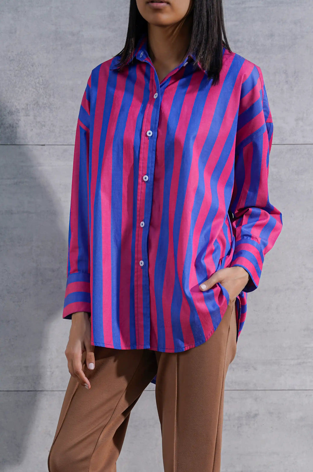 Pink Stripe Button Down Shirt