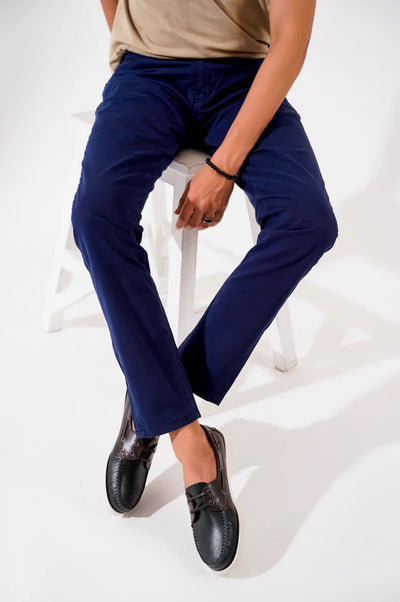 Navy Men Chino Pants