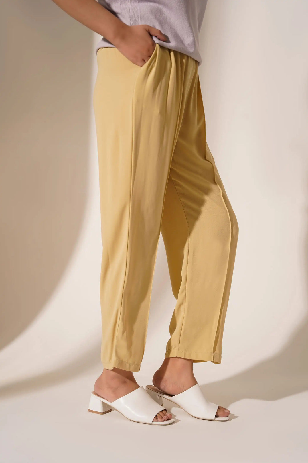 EASY POLY PANTS - SMART TROUSERS