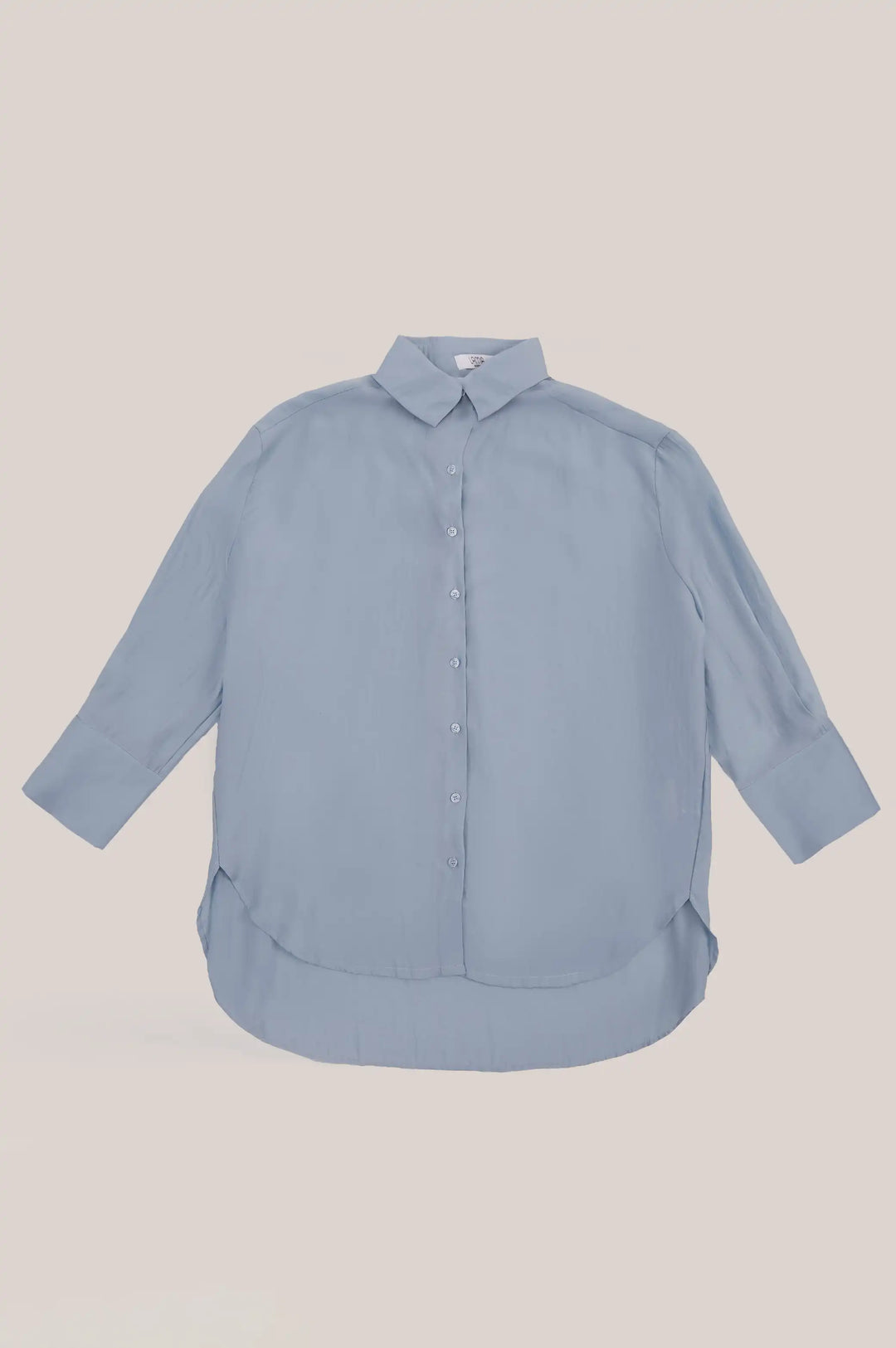 Blue Stone Wash Button Down Shirt