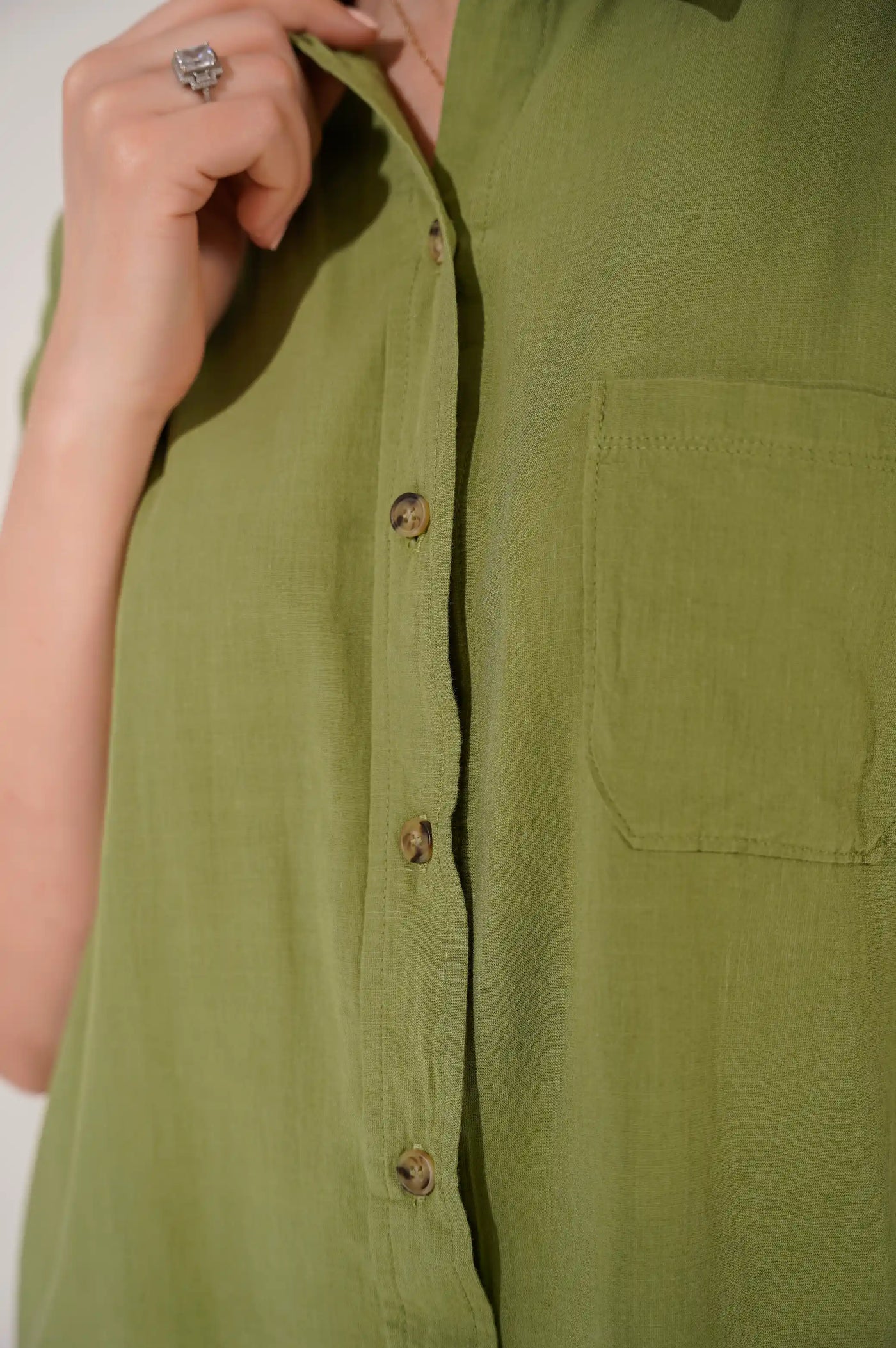 GREEN EVERYDAY SAFARI SHIRT