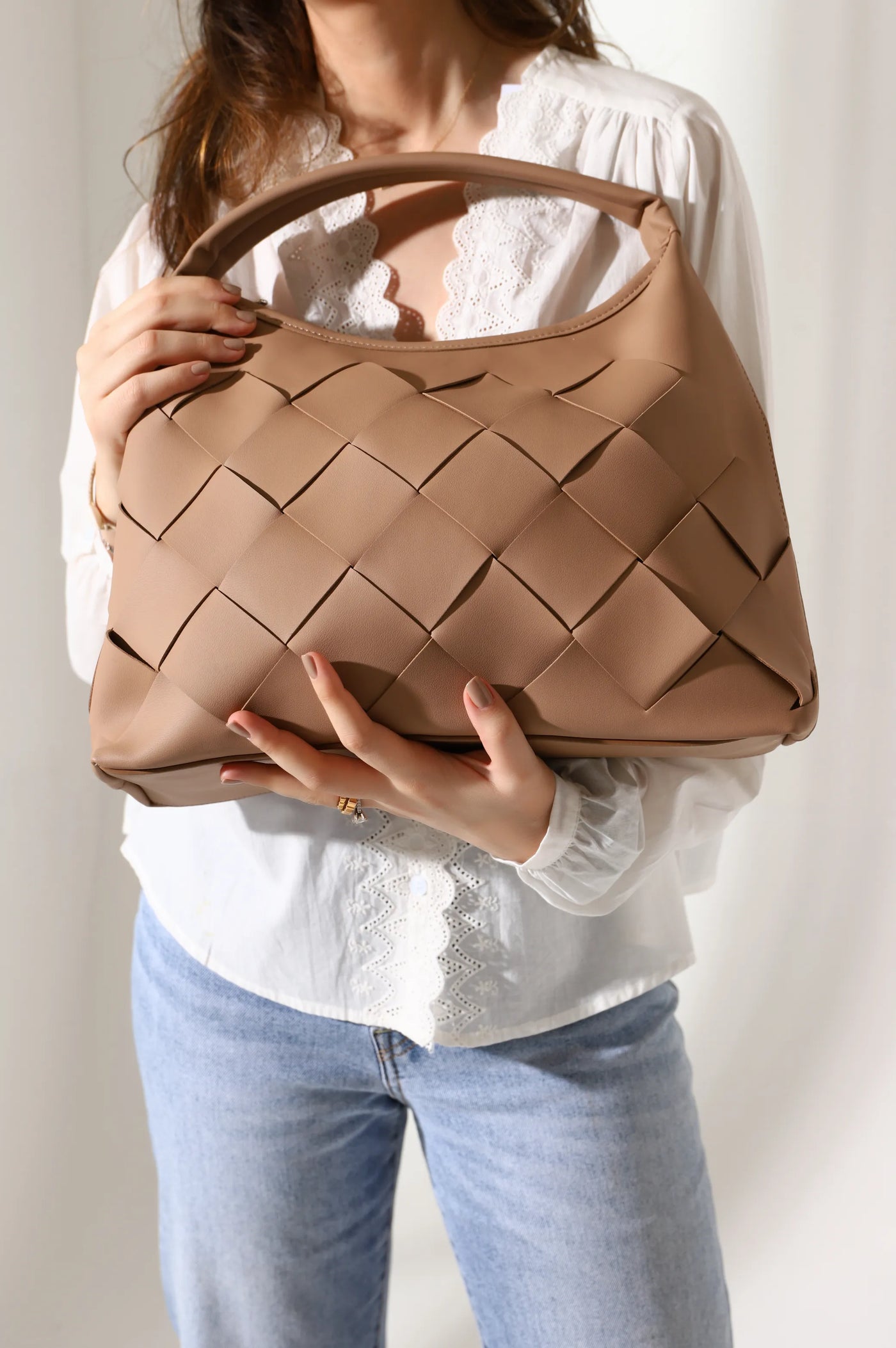CROSS-WEAVE PURSE - SHOULDER BAG