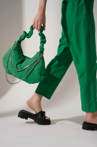 Green Shoulder Tote