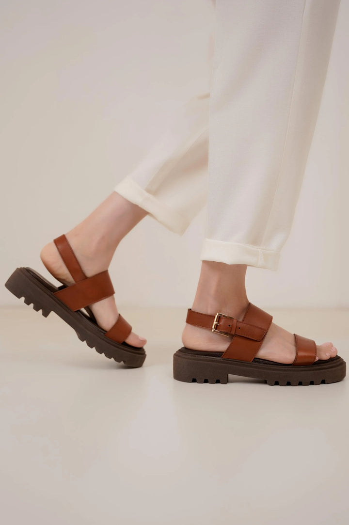 CHUNKY LEATHER SANDALS - SANDALS
