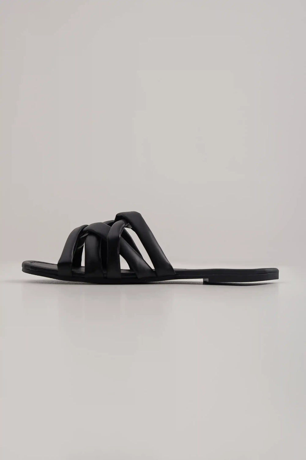 Black Crisscross Slides