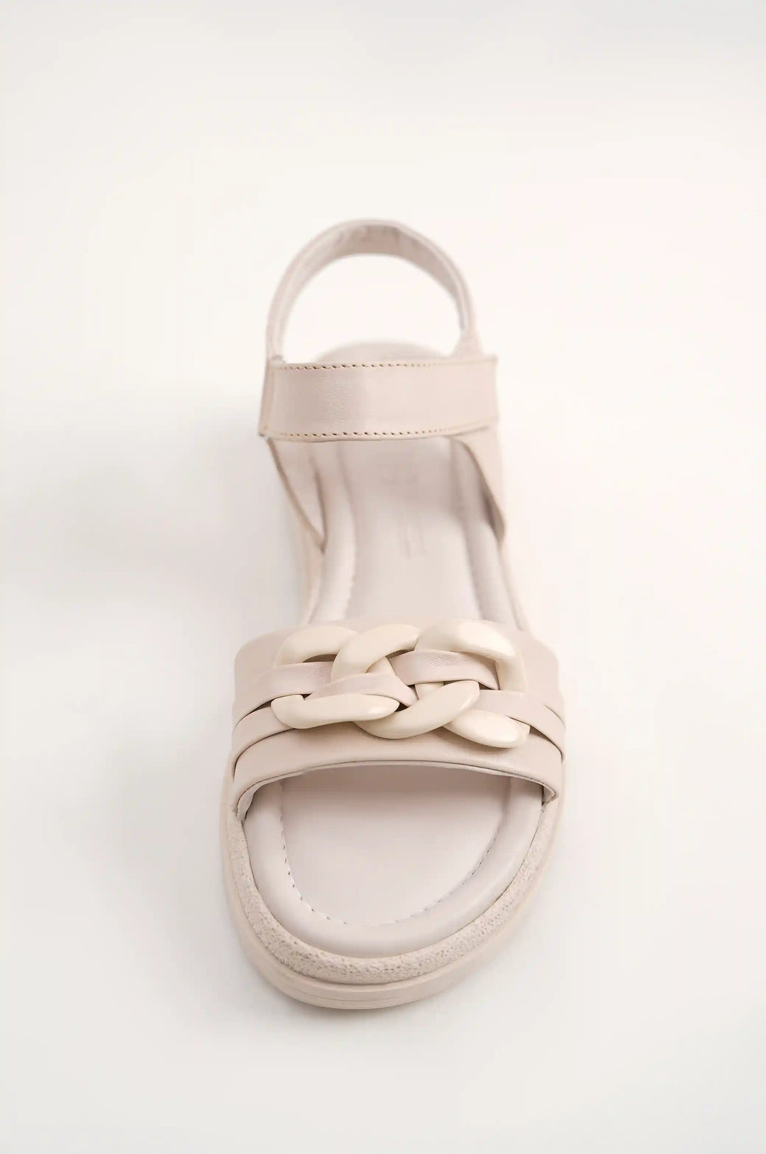 Cream Chain Sandals