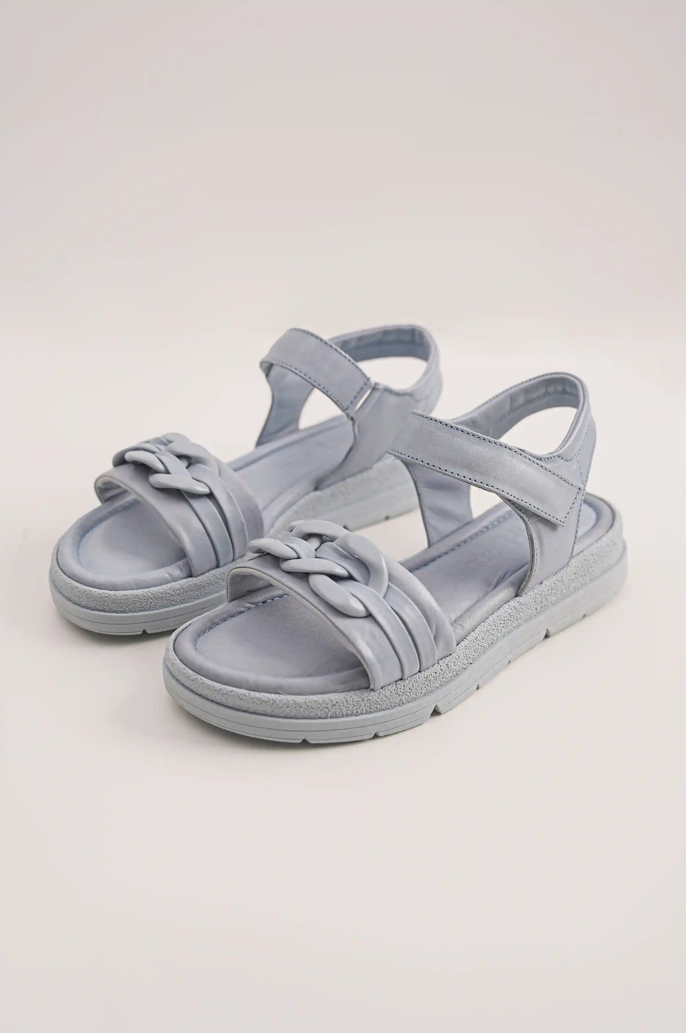 Light Blue Chain Sandals