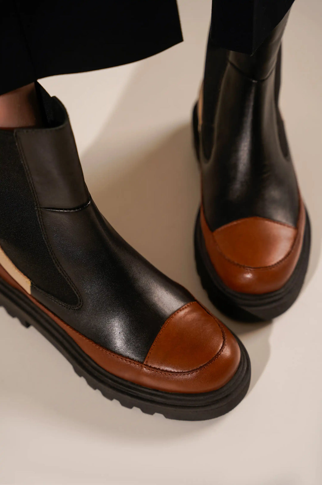HANDMADE PATCHWORK BOOT - PLATFORM BOOTS