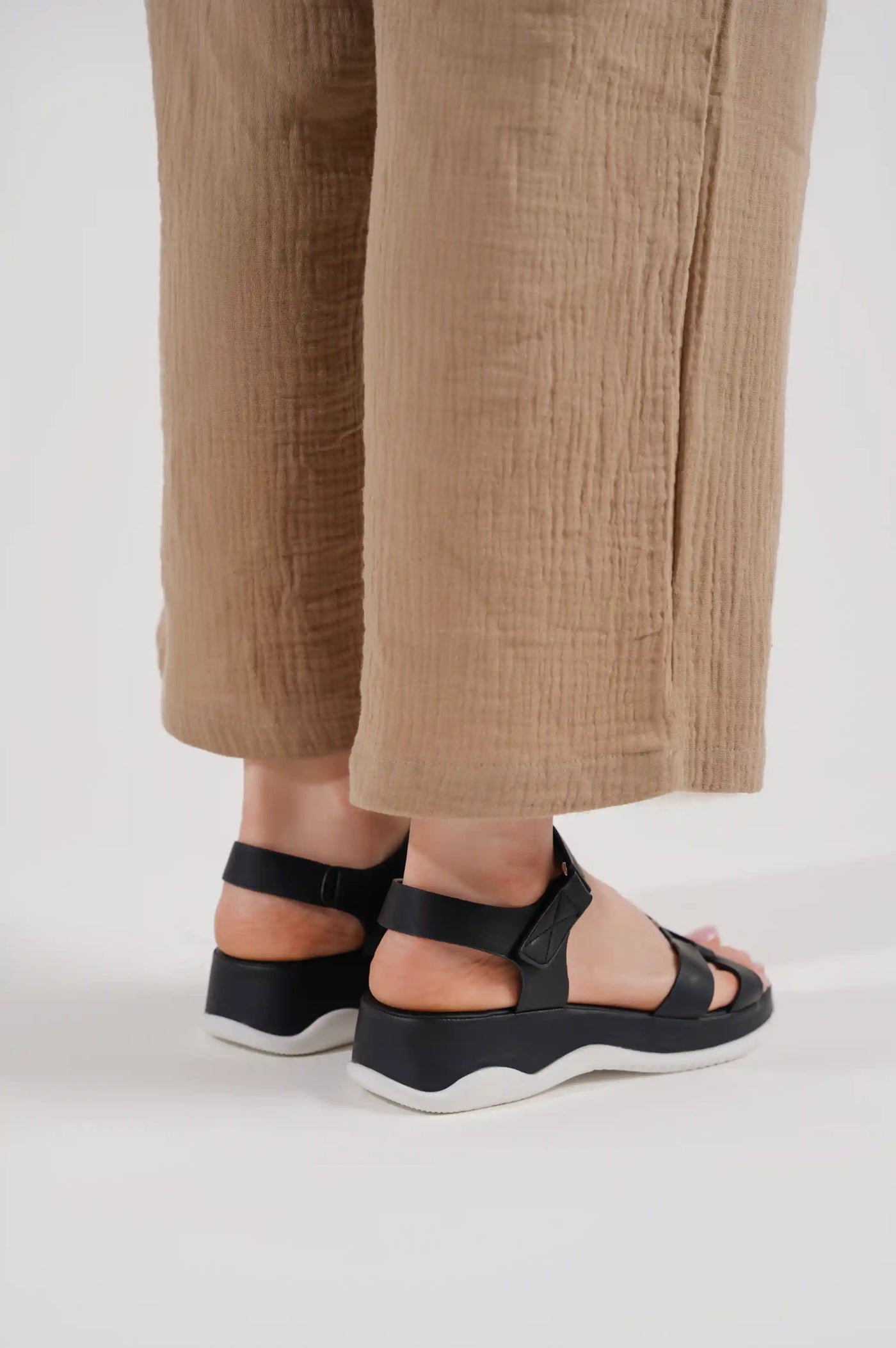 Black Criss-Cross Sandal