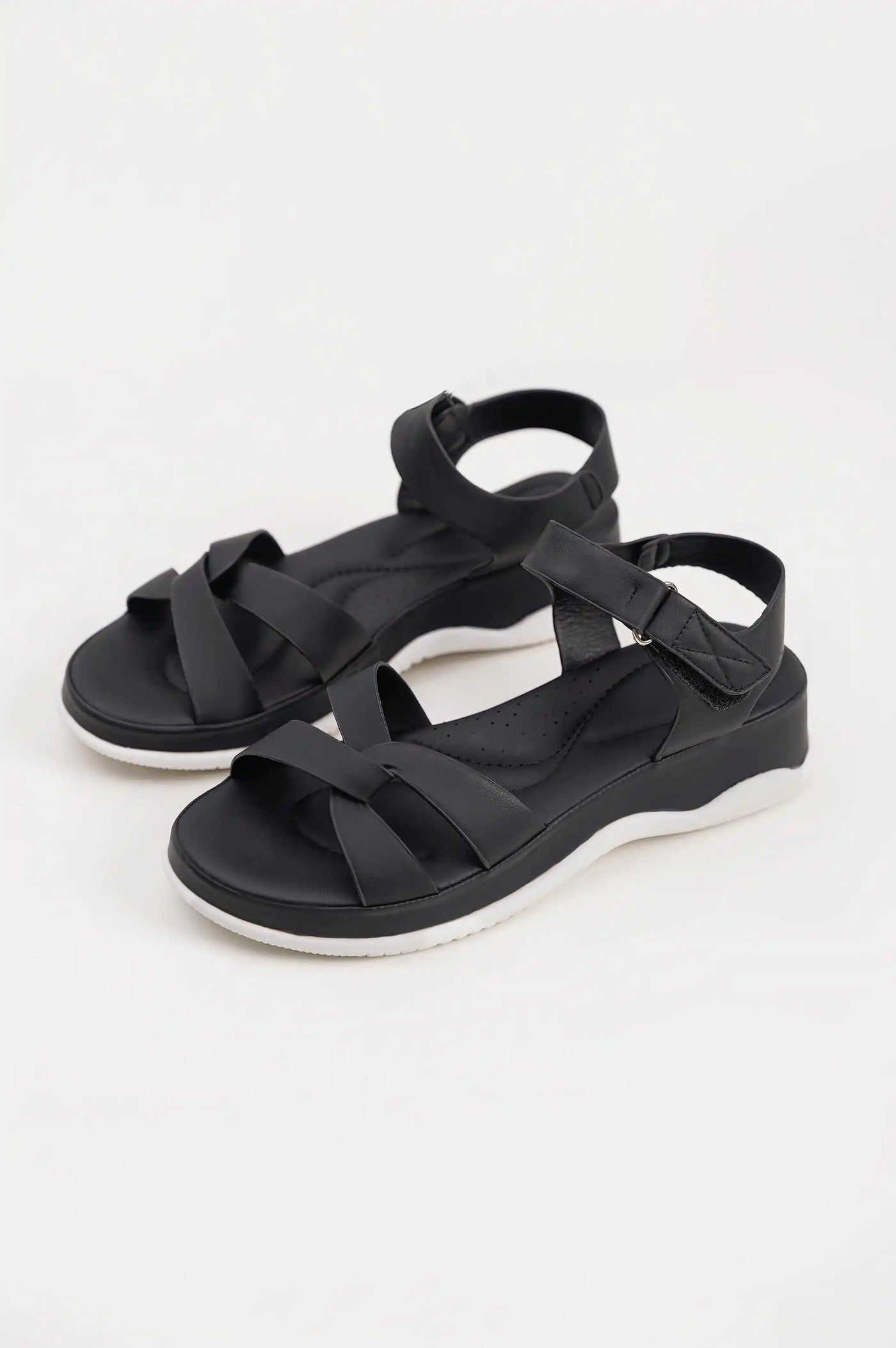 Black Criss-Cross Sandal