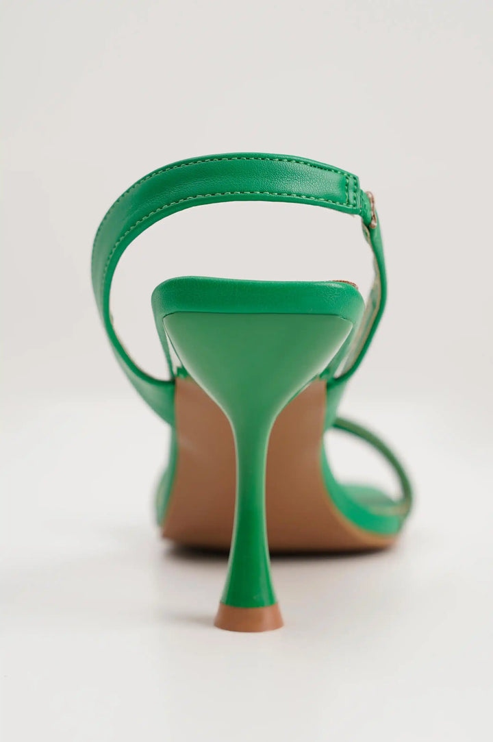 GREEN SLINGBACK HEELS