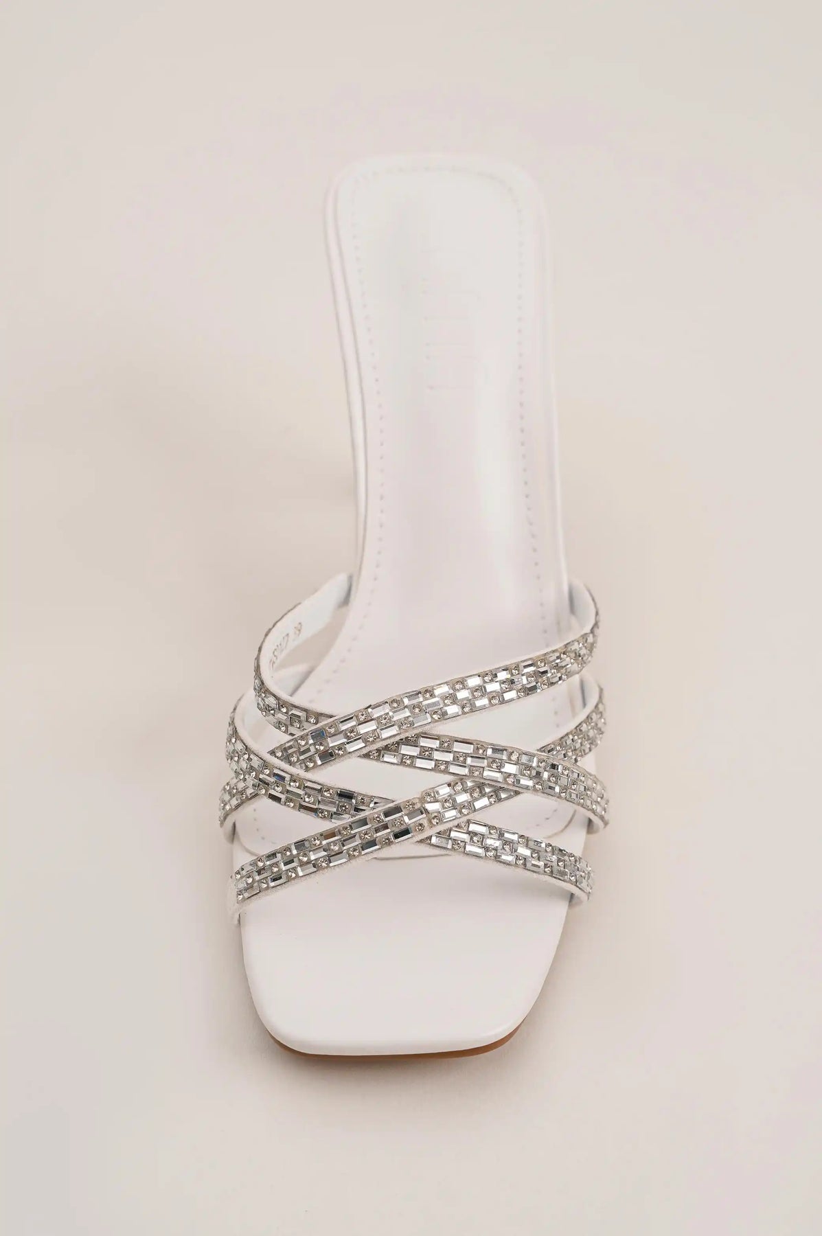 White criss clearance cross heels