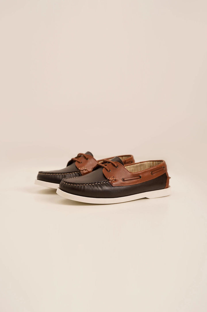 Brown Man Boat Shoes