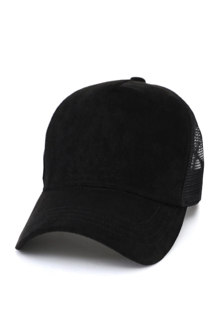 BLACK SUEDE CLASSIC CAP